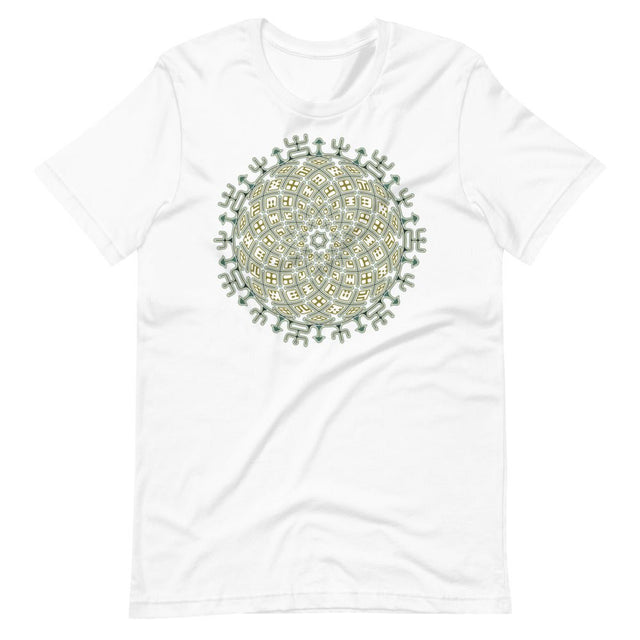 Vortex Cross Men T-Shirt - White - Made to order