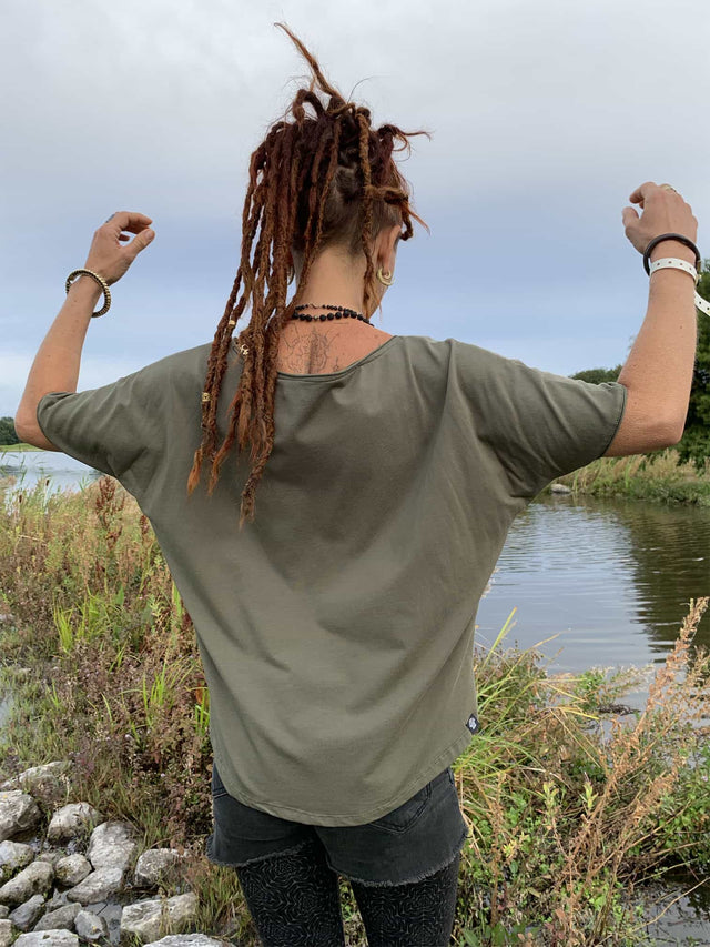 Buddha Vibes Women Loose T-Shirt - symbolika