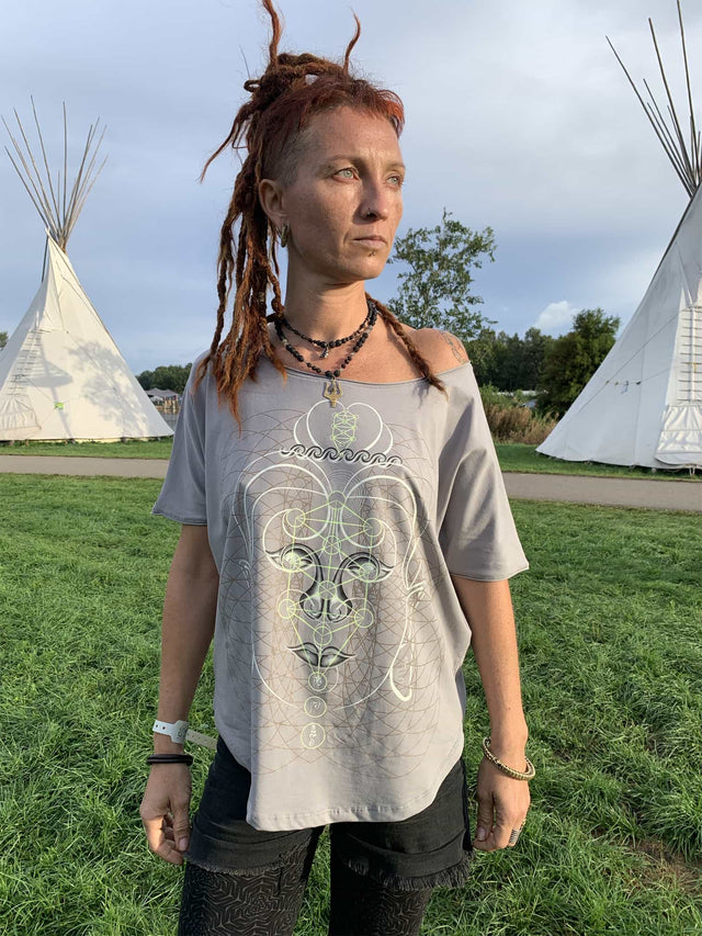 Buddha Vibes Women Loose T-Shirt - symbolika