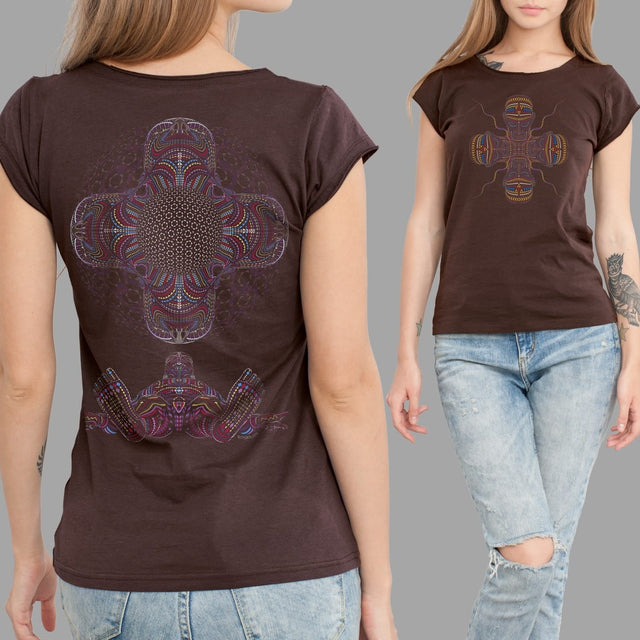 Chango DMT HD Women T-Shirt - Slim Fit - Black