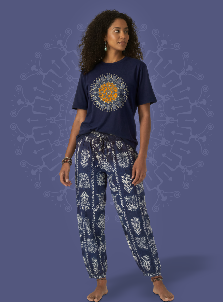 Shrooms Hora — Navy — woman full