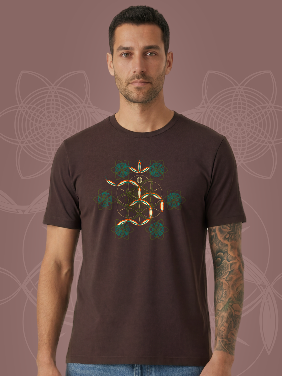 Flower of Life OM — Brown — man bust