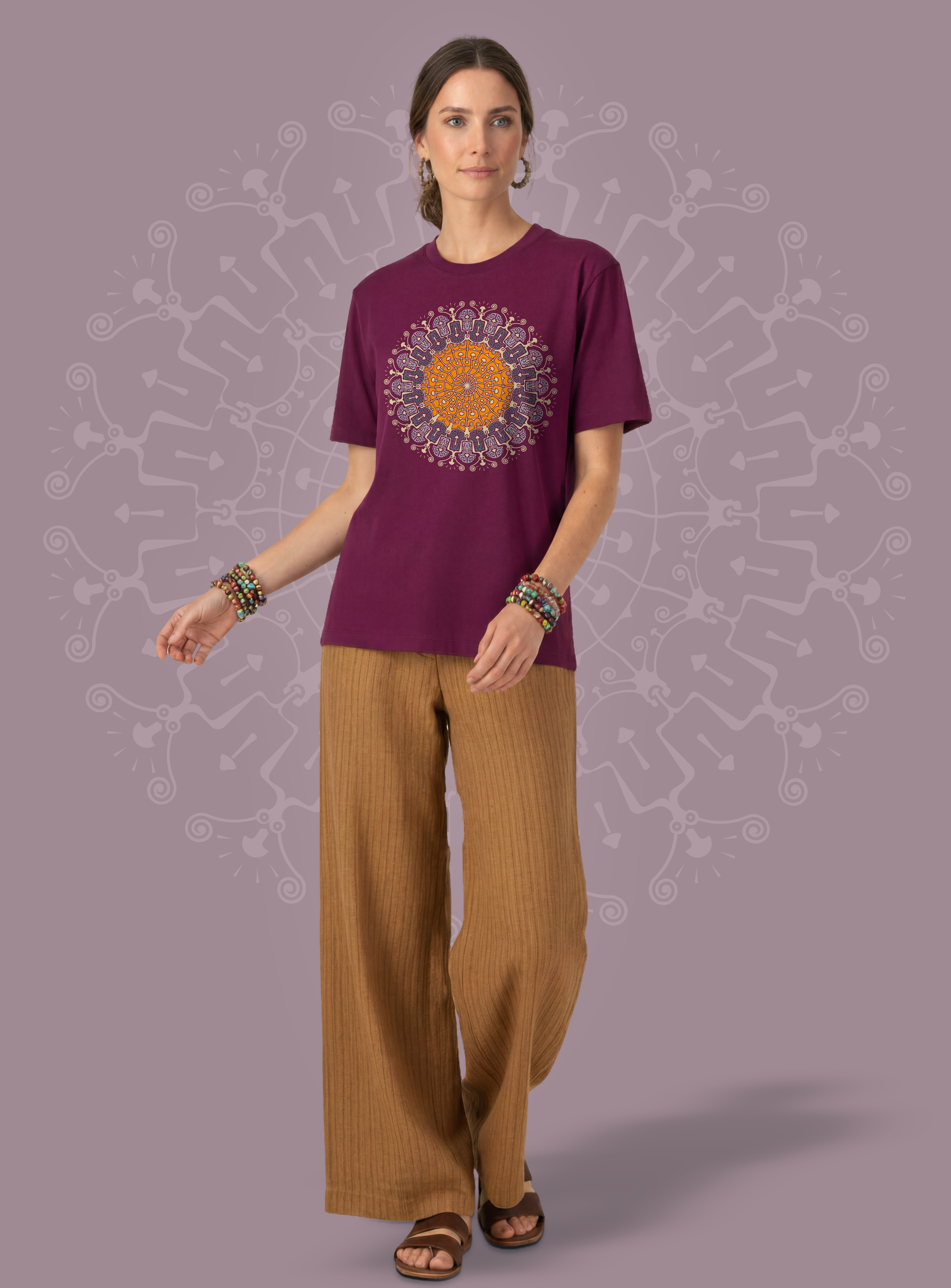 Shrooms Hora — Maroon — woman full