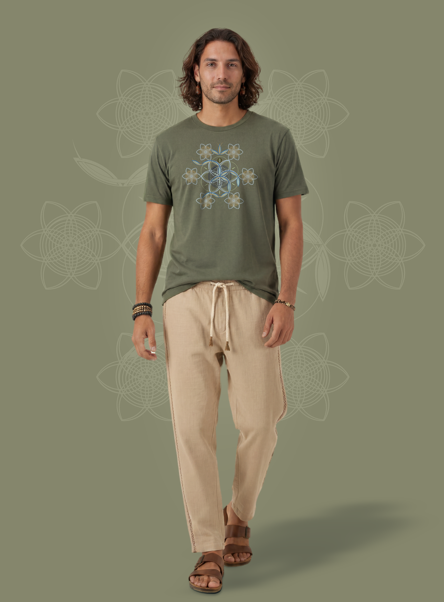Flower of Life OM — Olive — man full