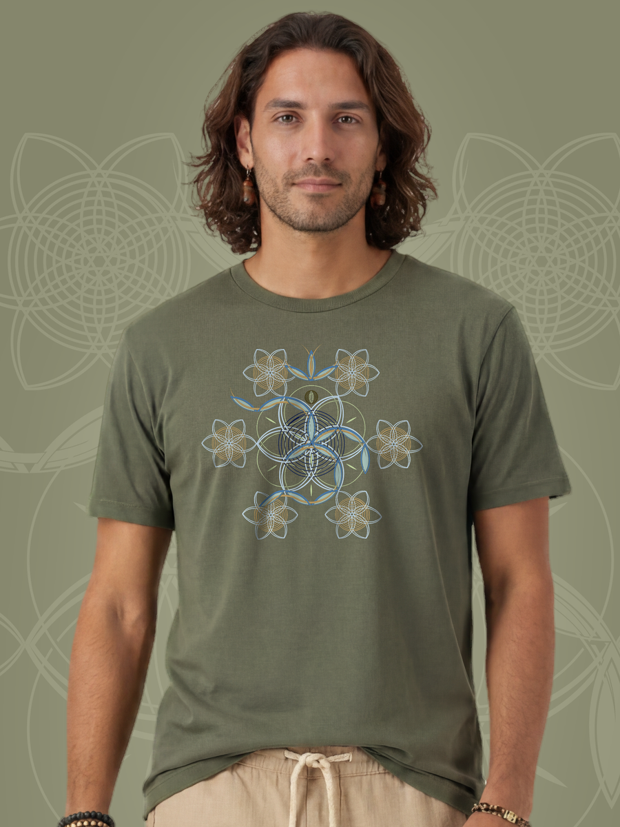 Flower of Life OM — Olive — man bust