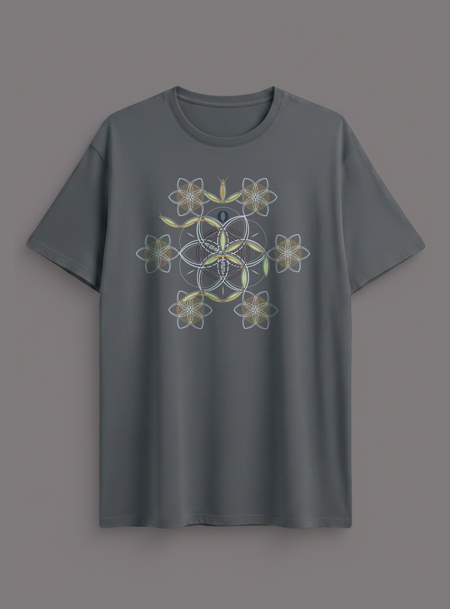Flower of Life OM — Asphalt — flat