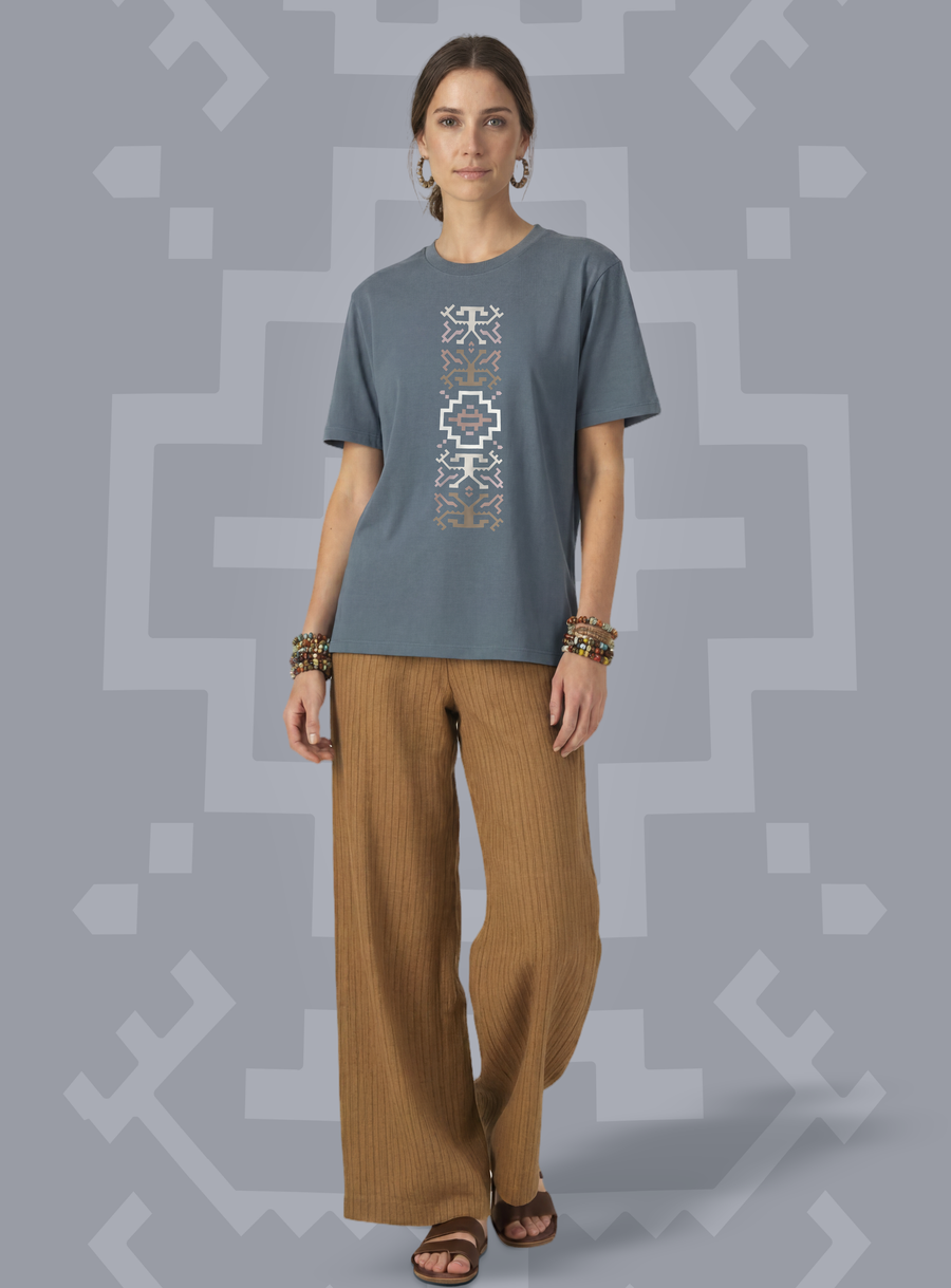 Totemu — Steel Blue — woman full