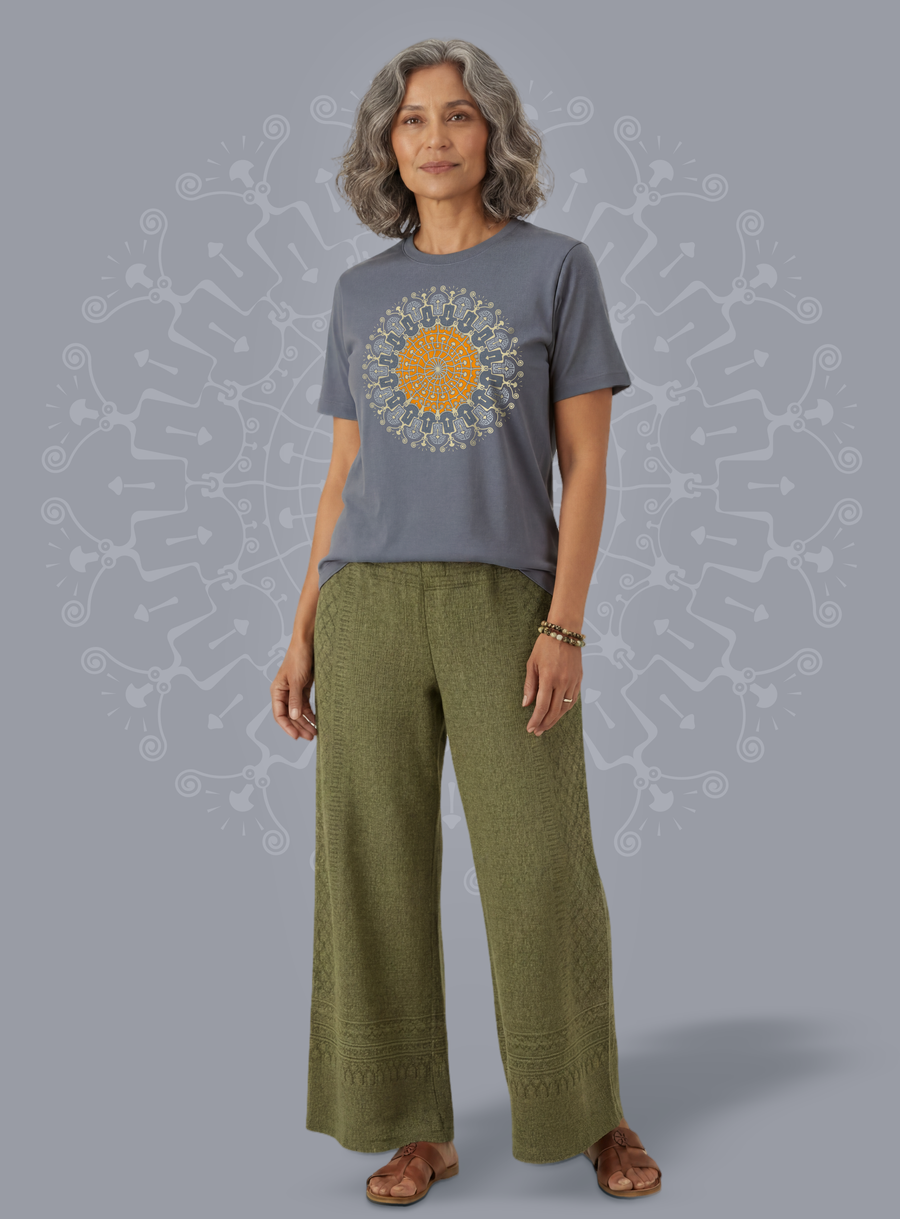 Shrooms Hora — Steel Blue — woman full