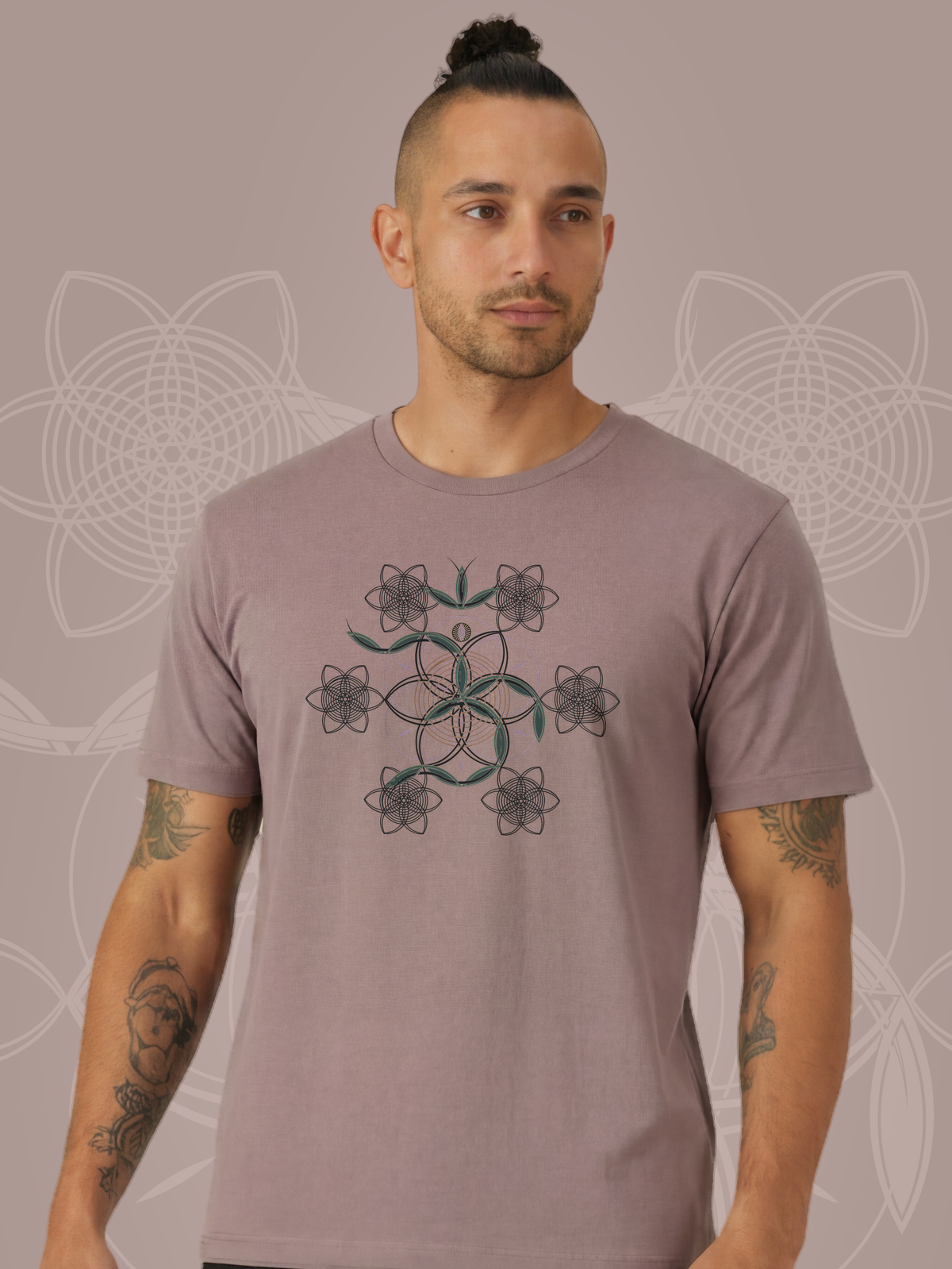 Flower of Life OM — Pebble — man bust