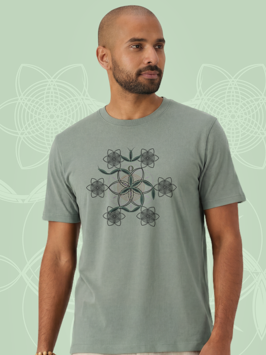 Flower of Life OM — Sage — man bust