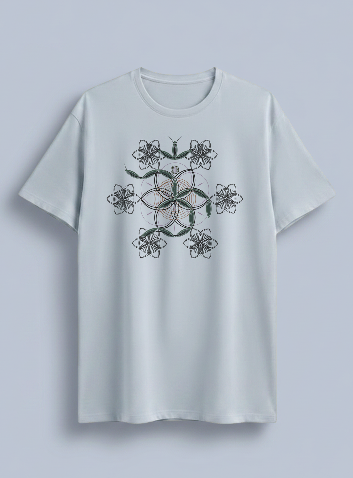 Flower of Life OM — Light Blue — flat