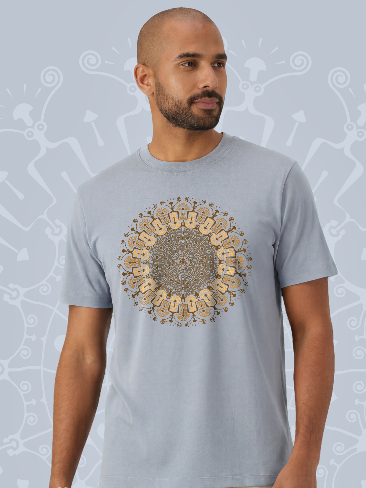Shrooms Hora — Light Blue — man bust