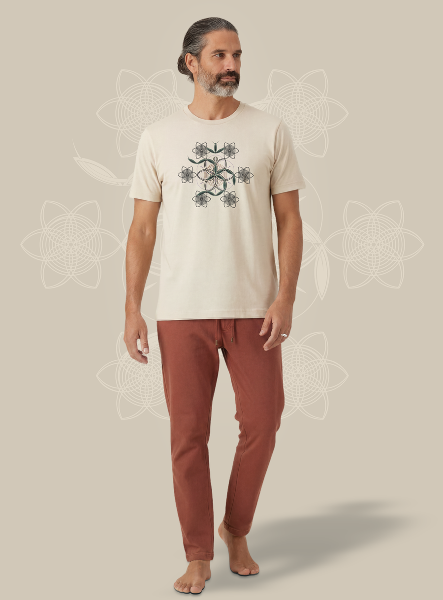 Flower of Life OM — Natural — man full
