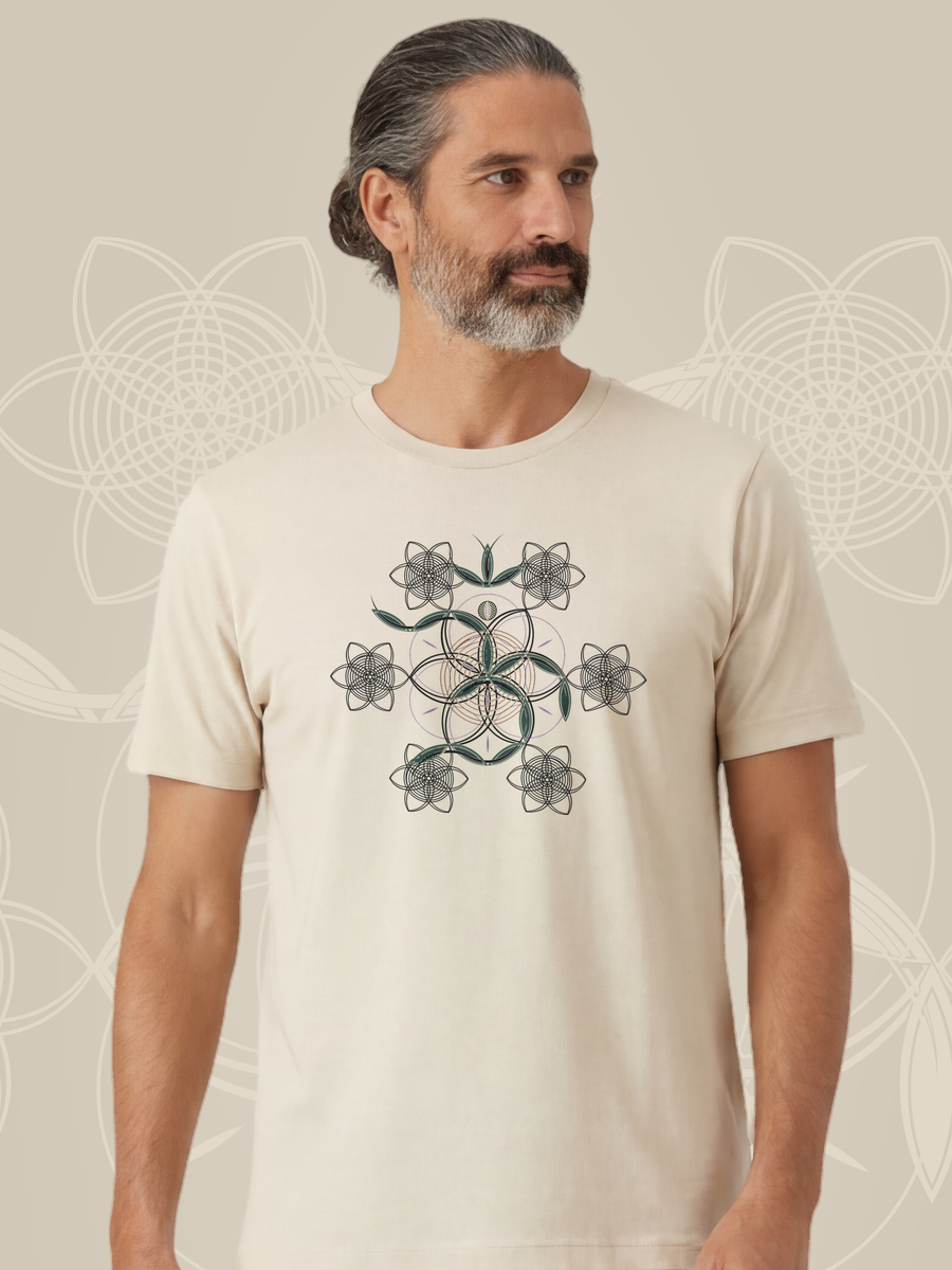 Flower of Life OM — Natural — man bust