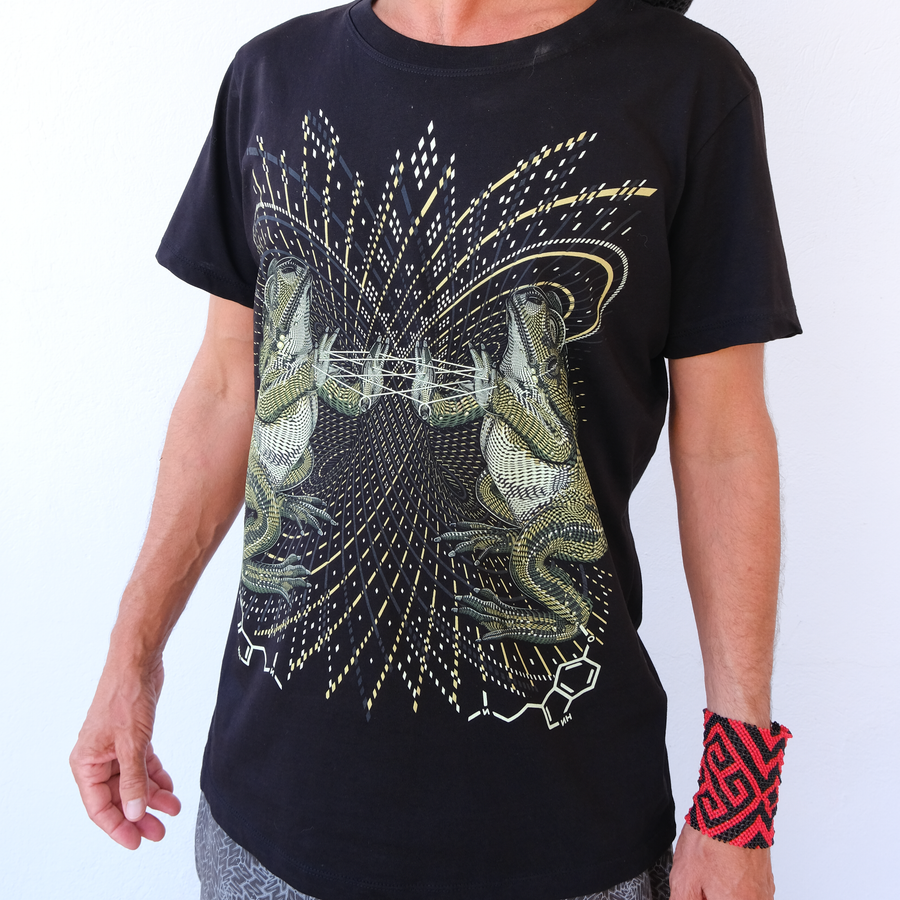 Bufo Alvarius T-Shirt Black — Image 2 by Symbolika
