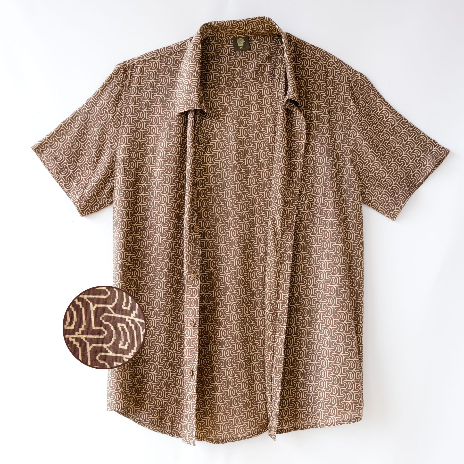 LSD DISCHARGE Half Sleeve Button Up Shirt - symbolika