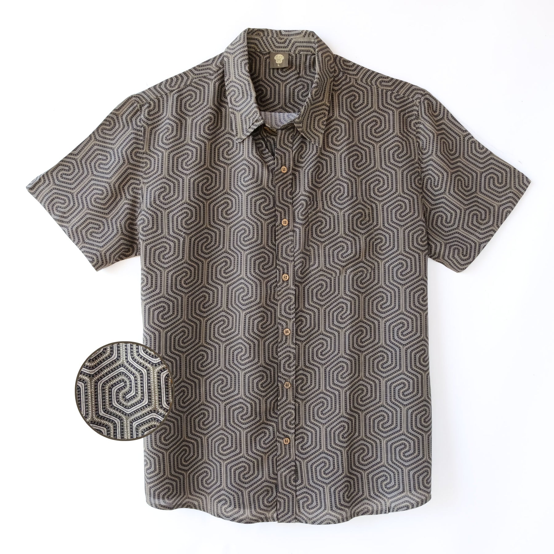 MORCELS Half Sleeve Button Up Shirt - symbolika