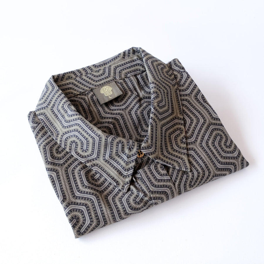 MORCELS Half Sleeve Button Up Shirt - symbolika