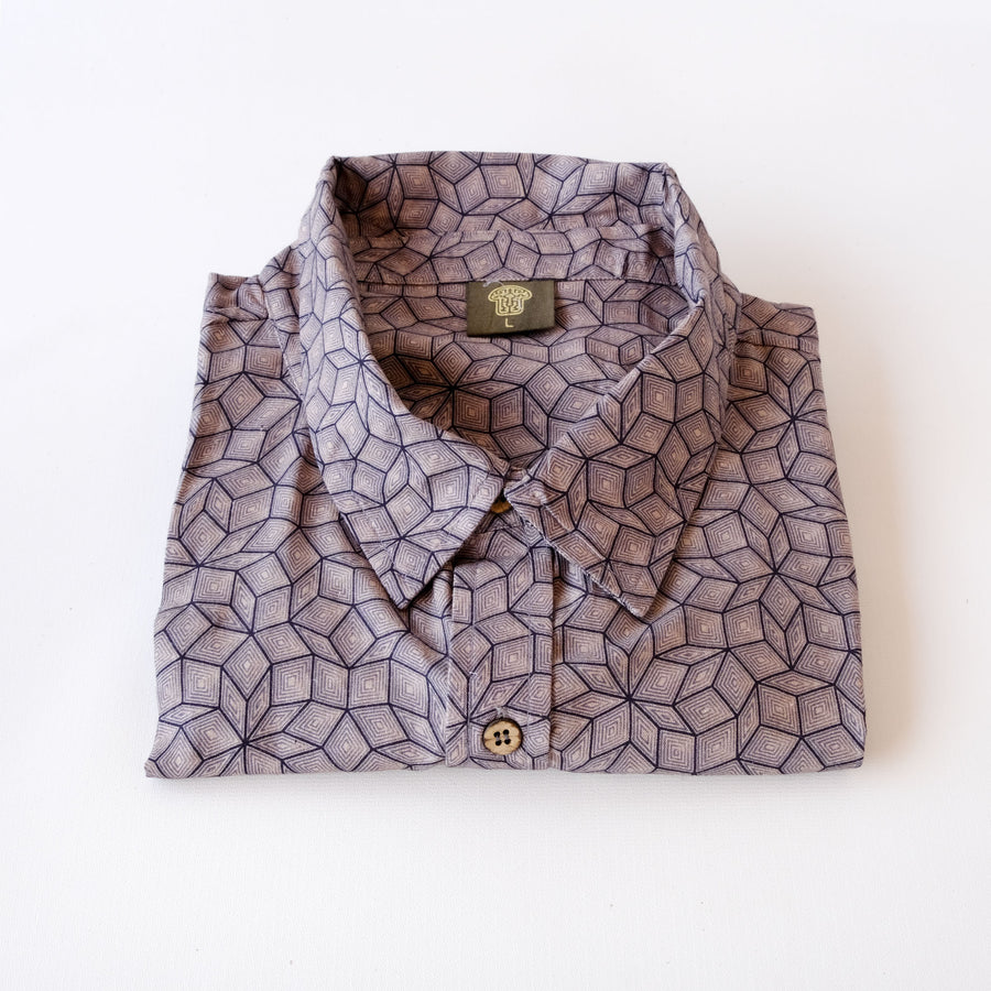 PENROSE Half Sleeve Button Up Shirt - symbolika
