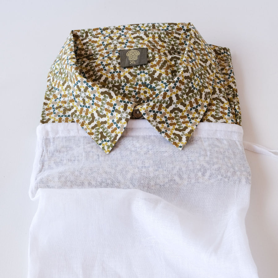 Pentagram Half Sleeve Button Up Shirt - symbolika