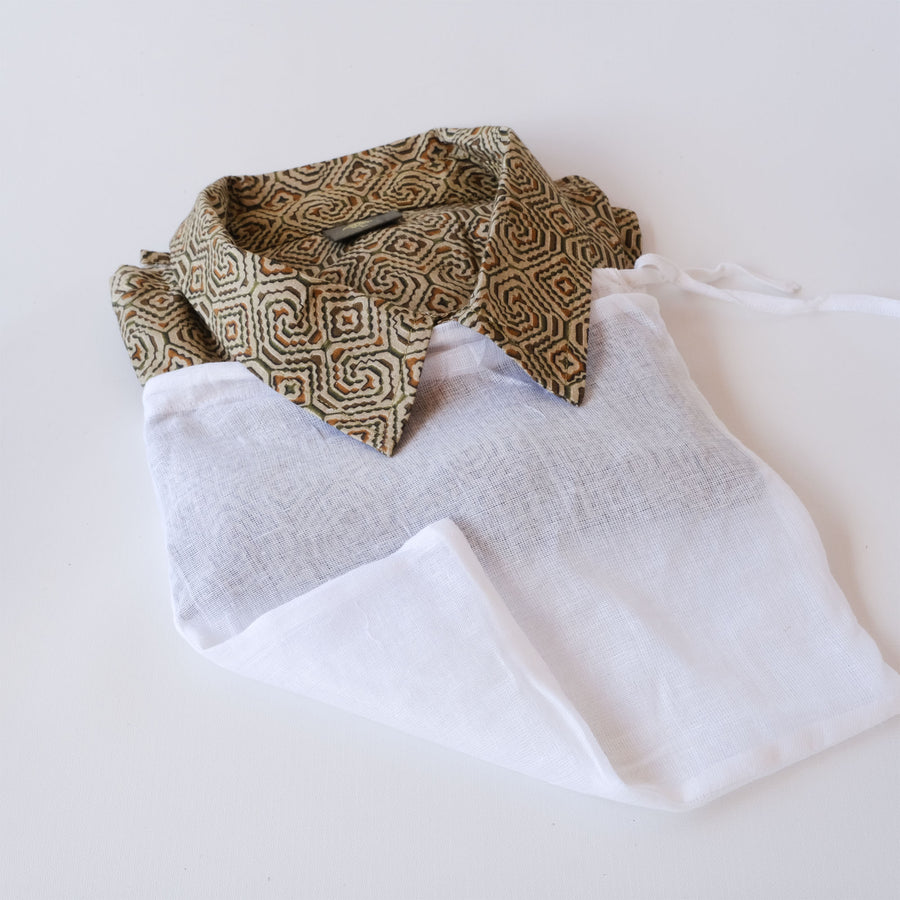 SHIPIBO CONIBO Half Sleeve Button Up Shirt - symbolika