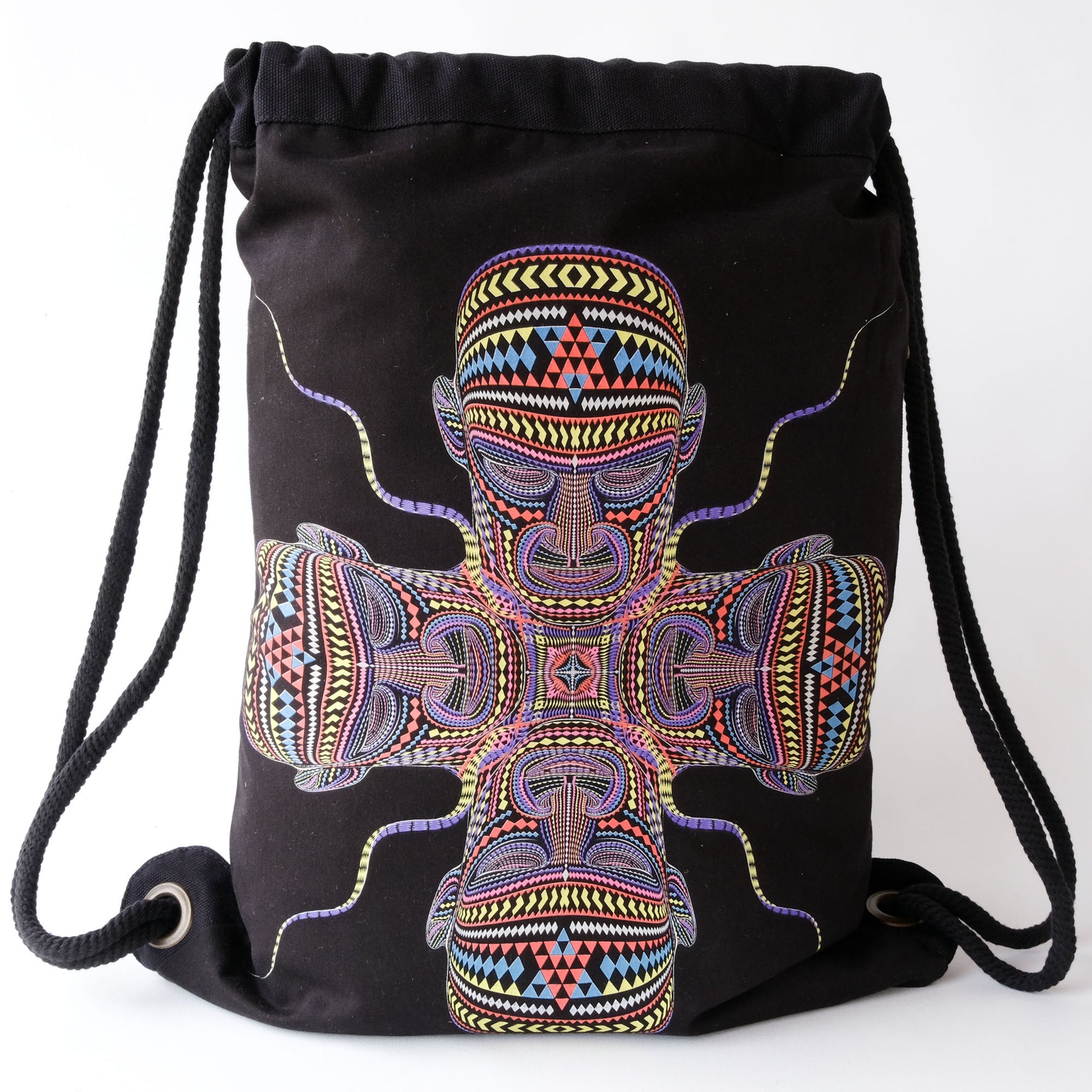 Chango Drawstring Bag Drawstring Bag - Festival Fashion by Symbolika