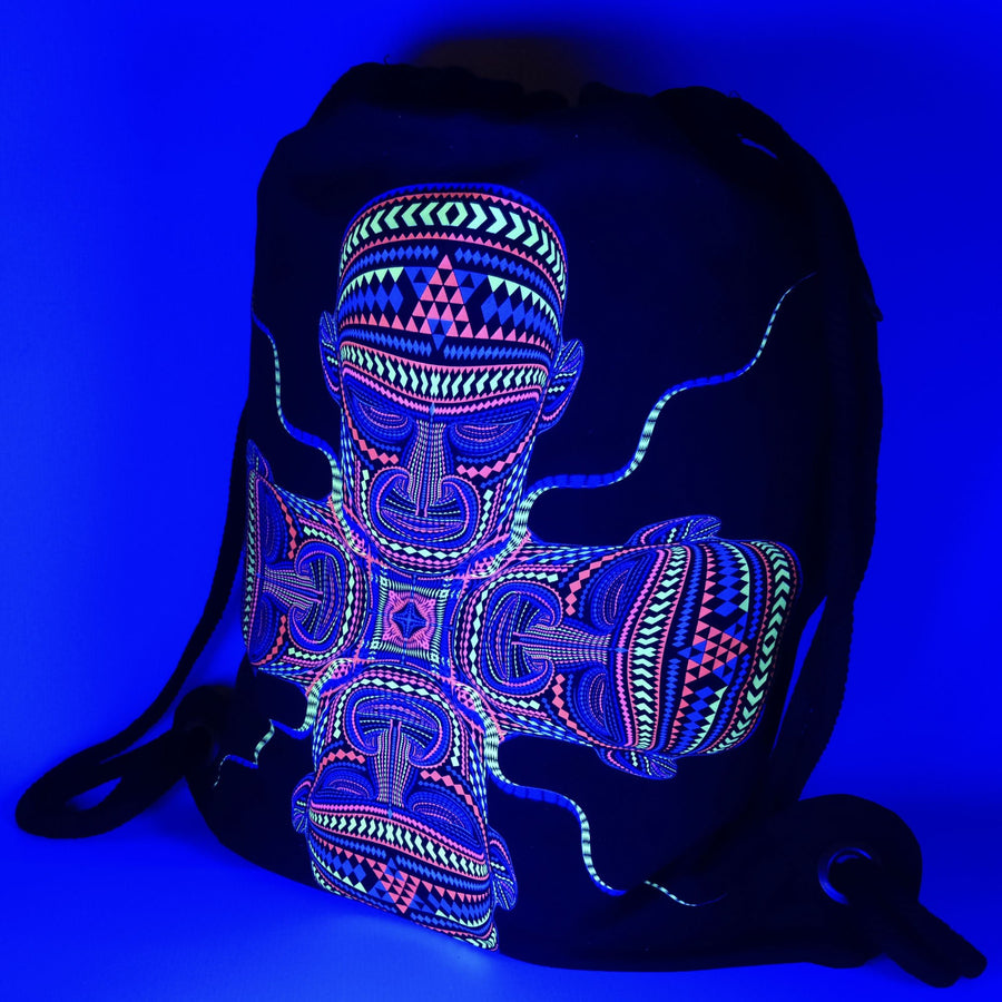 Chango Drawstring Bag - Wearable Psychedelic Art by Symbolika