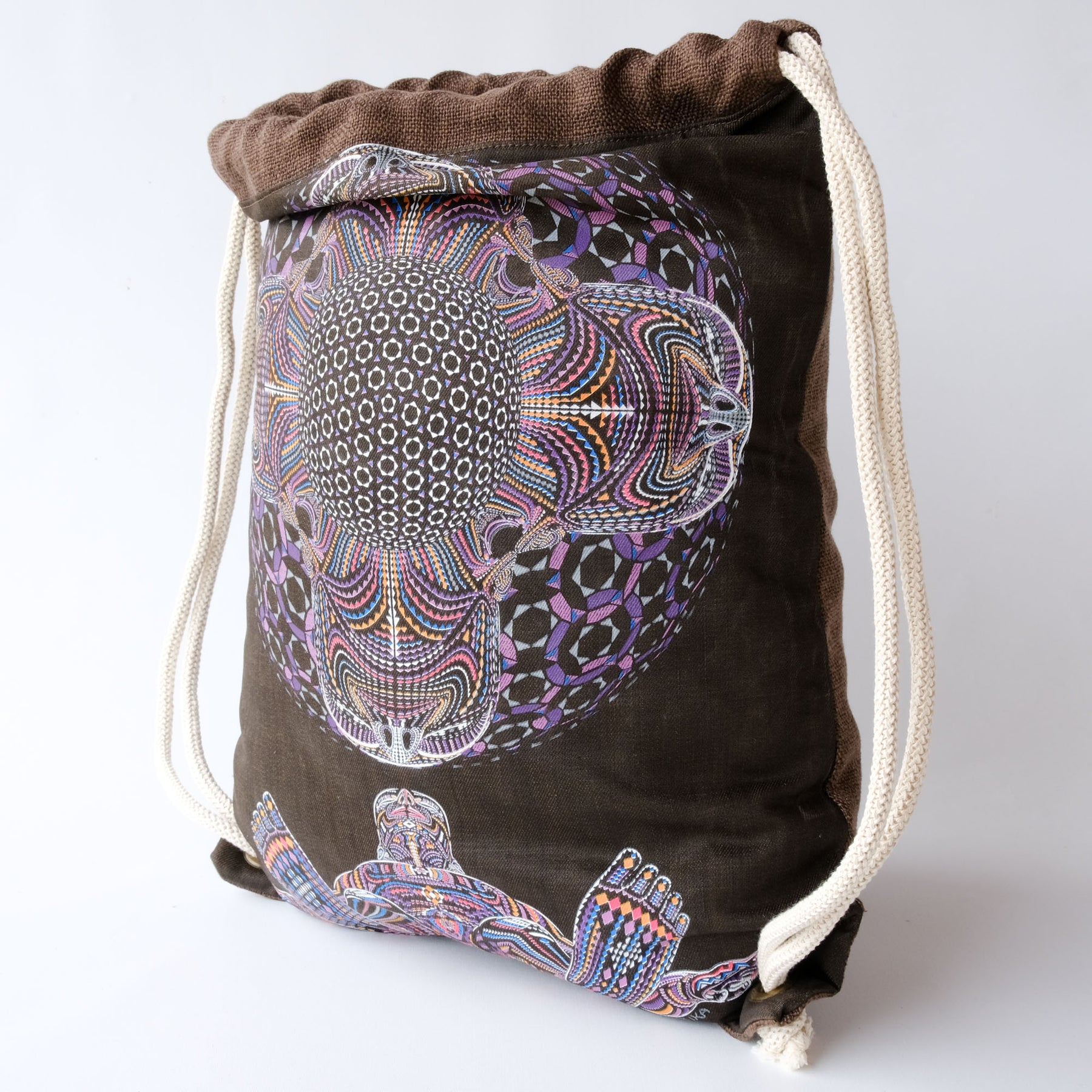 DMT HD Drawstring Bag — Psychedelic Mandala Art - Visionary Art Clothing by Symbolika