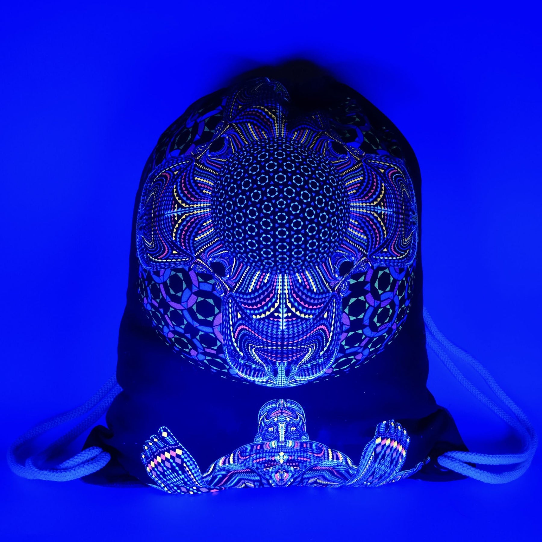 DMT HD Drawstring Bag — Psychedelic Mandala Art Drawstring Bag - Image 1 by Symbolika