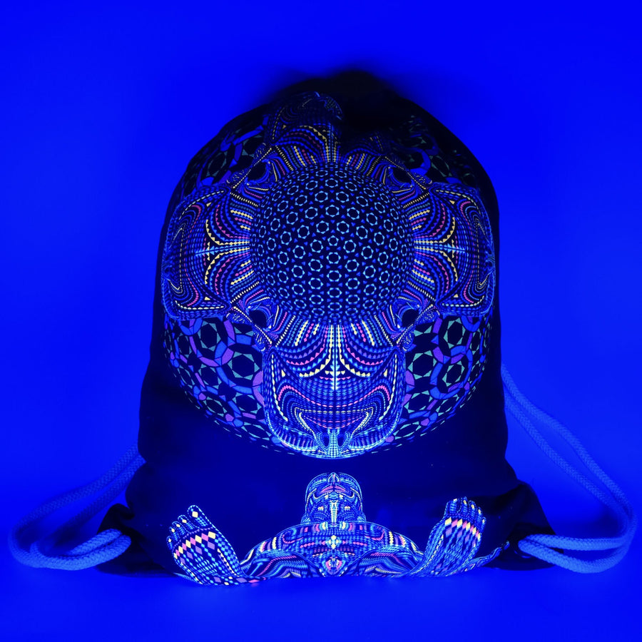 DMT HD Drawstring Bag — Psychedelic Mandala Art Drawstring Bag - Image 1 by Symbolika