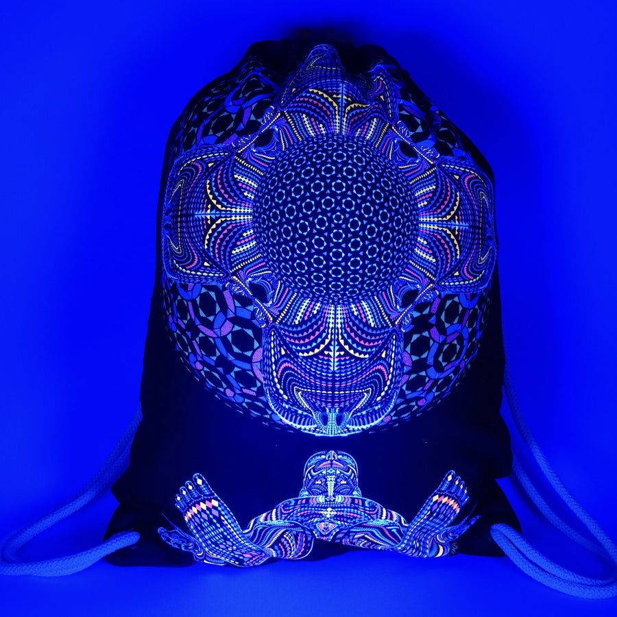 DMT HD Drawstring Bag — Psychedelic Mandala Art Drawstring Bag - Image 2 by Symbolika