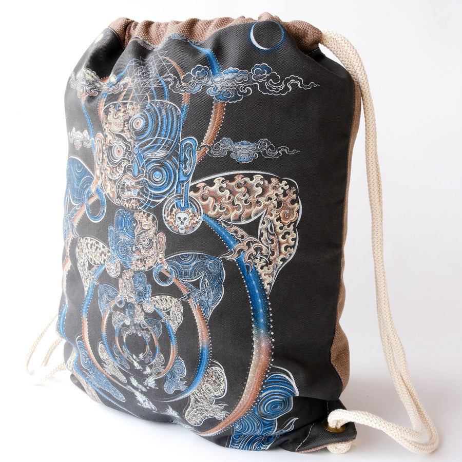 Yogabhoga Drawstring Bag Drawstring Bag - Size and Fit View by Symbolika