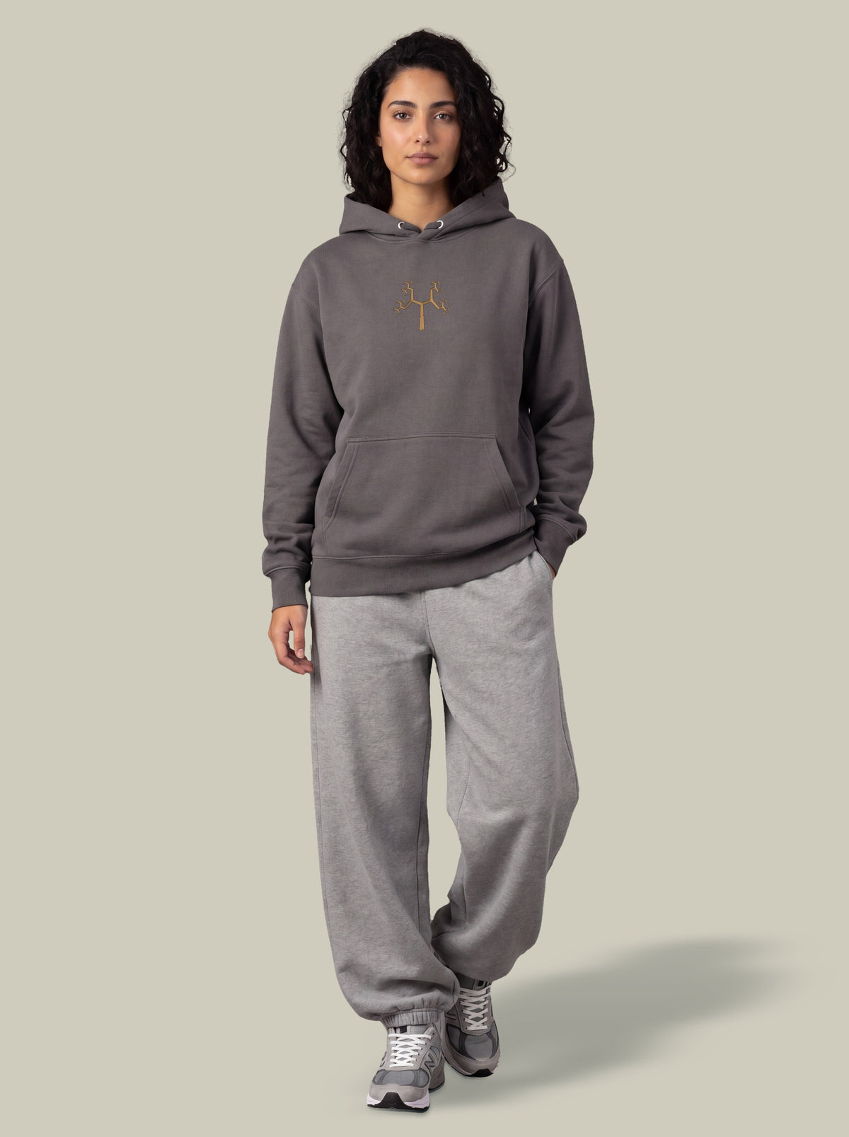 Fractal Tree — Carbon Grey — woman full