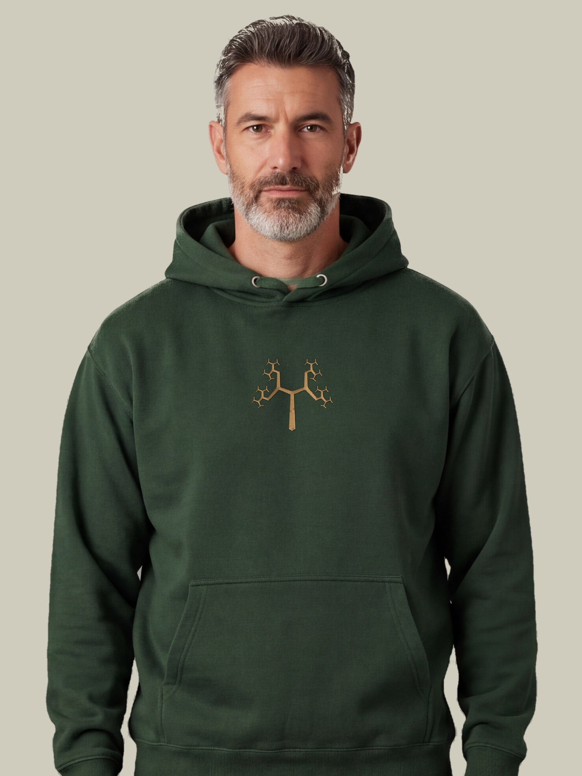 Fractal Tree — Forest Green — man bust