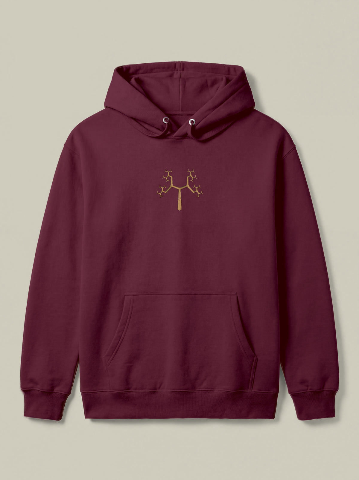 Fractal Tree — Maroon — flat