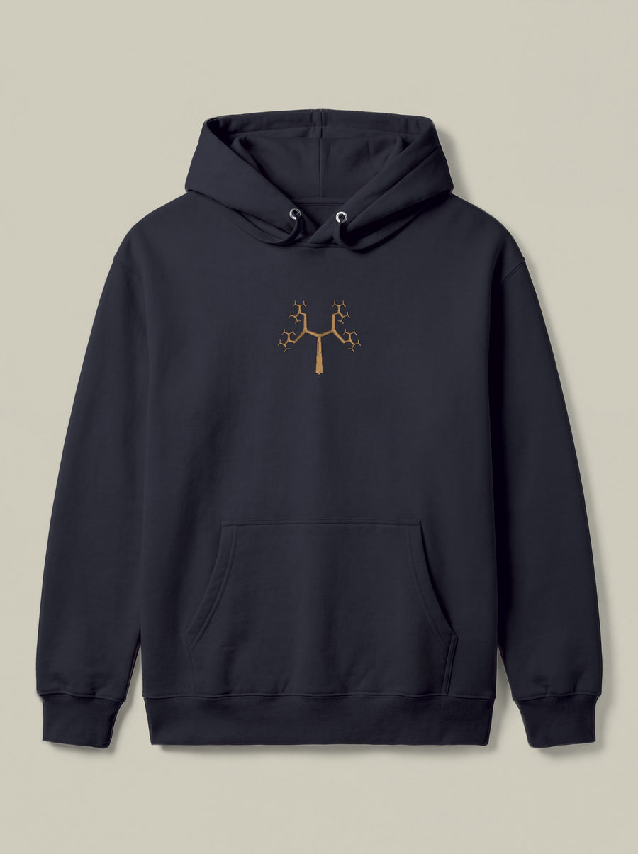Fractal Tree — Navy — flat