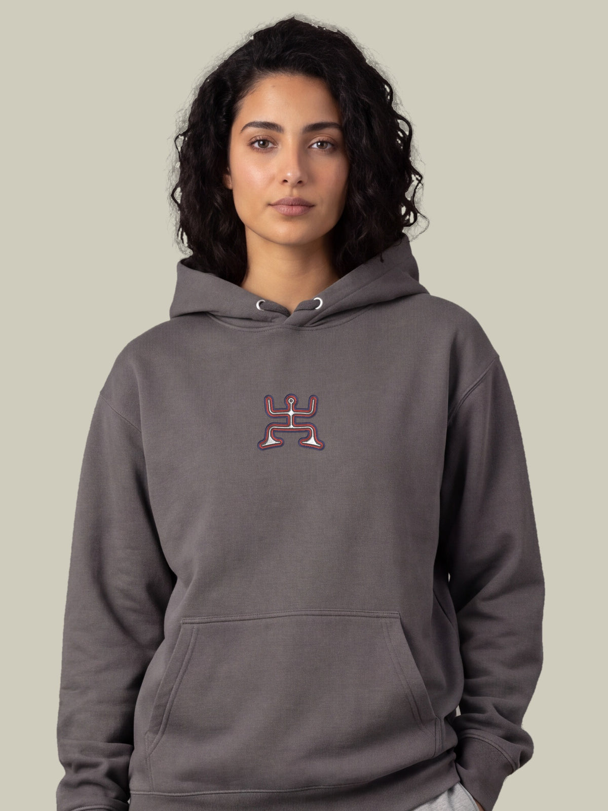 Psychedelic Party — Carbon Grey — woman bust