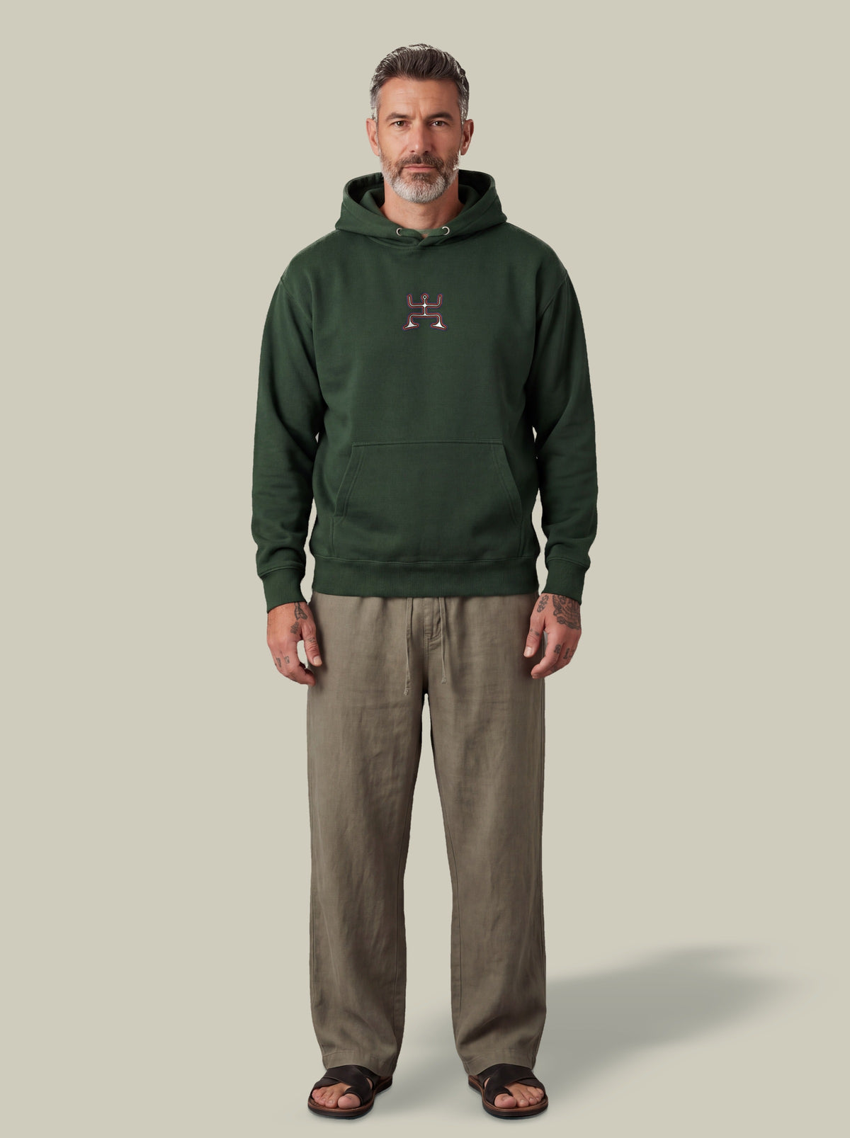 Psychedelic Party — Forest Green — man full
