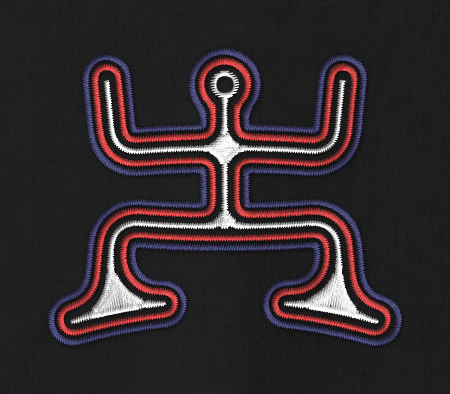 Psychedelic Party — Black — stitching
