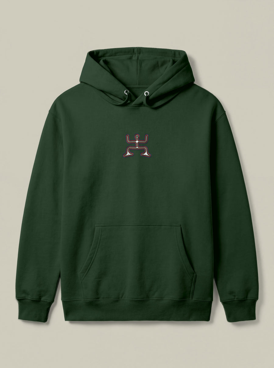 Psychedelic Party — Forest Green — flat