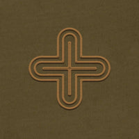 Plus - Gold Embroidery on Military Green - Women Hoodie