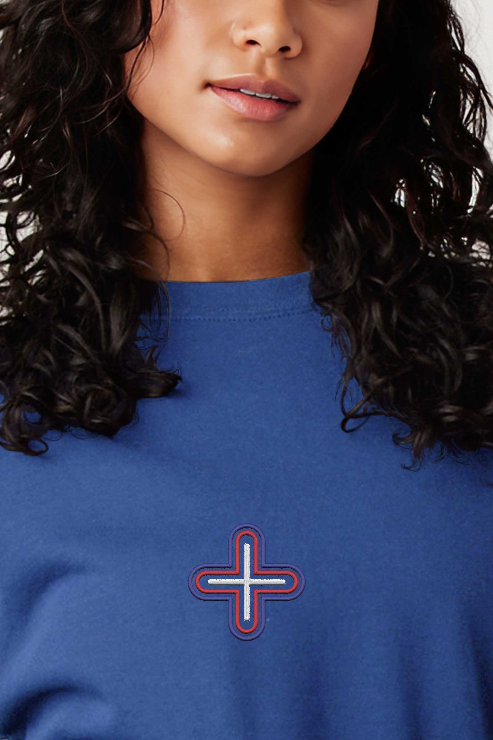 Plus - Colorfull Embroidery Women Sweatshirt - symbolika