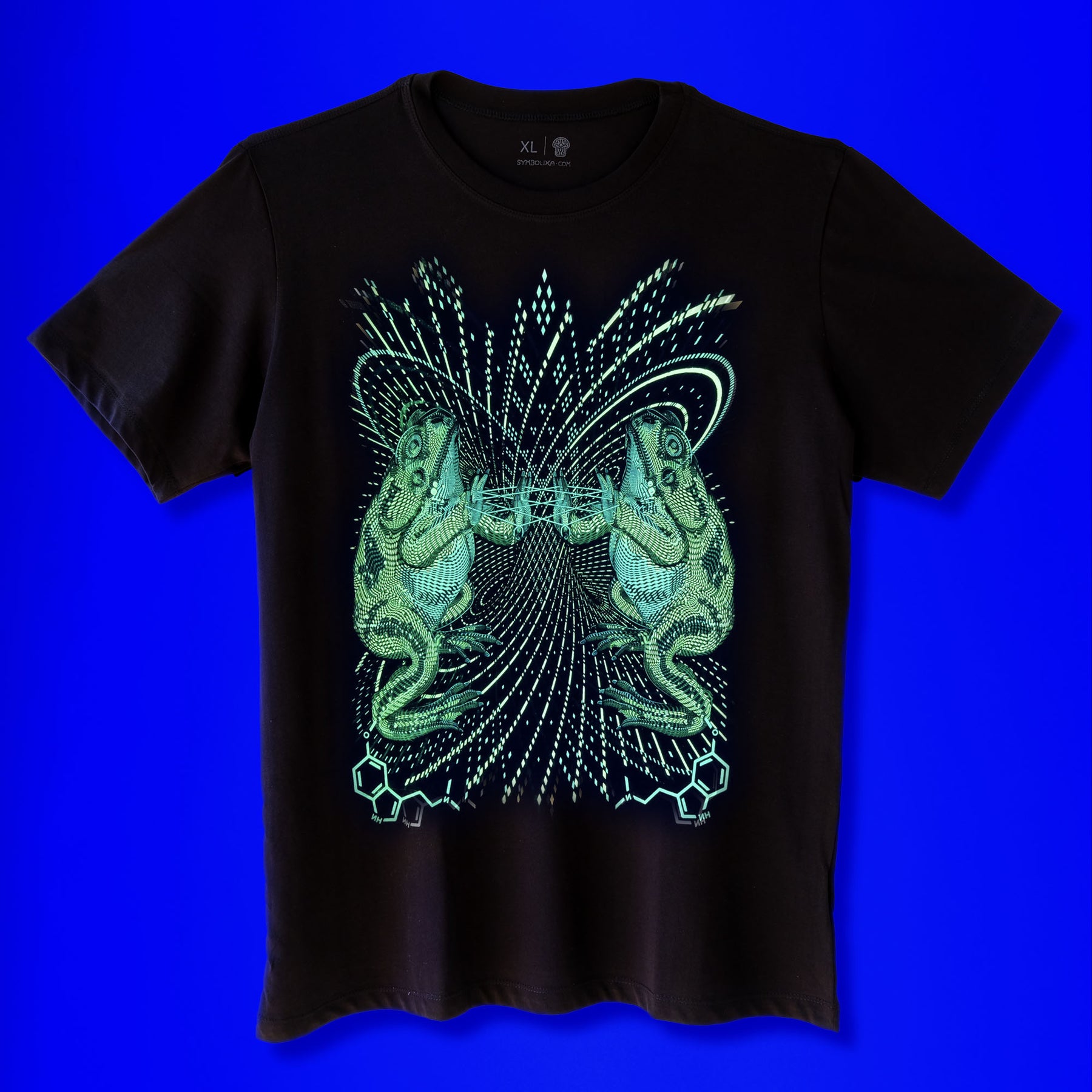 Bufo Alvarius T-Shirt Black — Image 3 by Symbolika