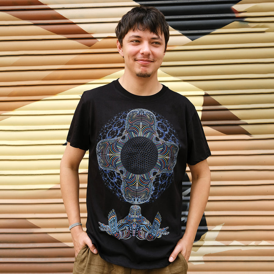 DMT HD T-Shirt Black — visionary art by Symbolika