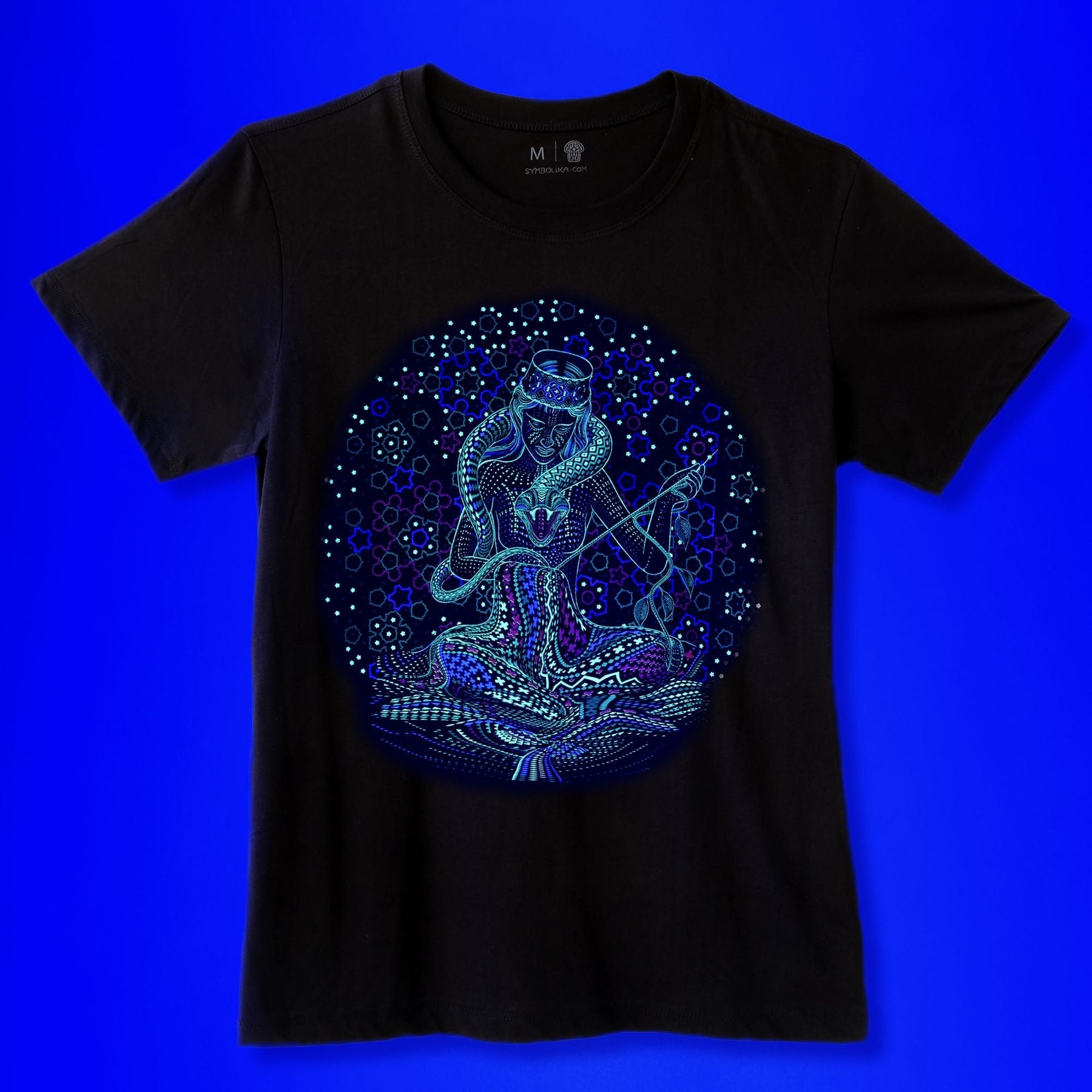 Song Weaving T-Shirt Black — Image 4 by Symbolika