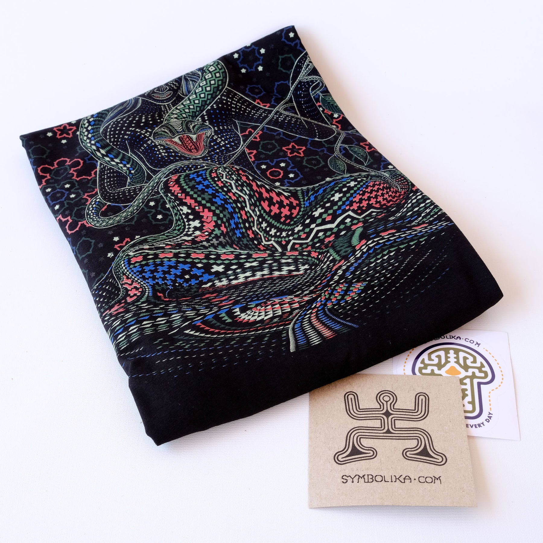 Song Weaving T-Shirt Black — Image 9 by Symbolika