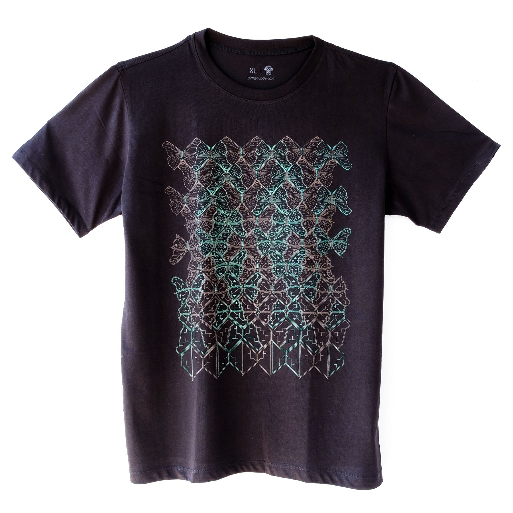 Butterfly Morph T-Shirt Black — Image 4 by Symbolika