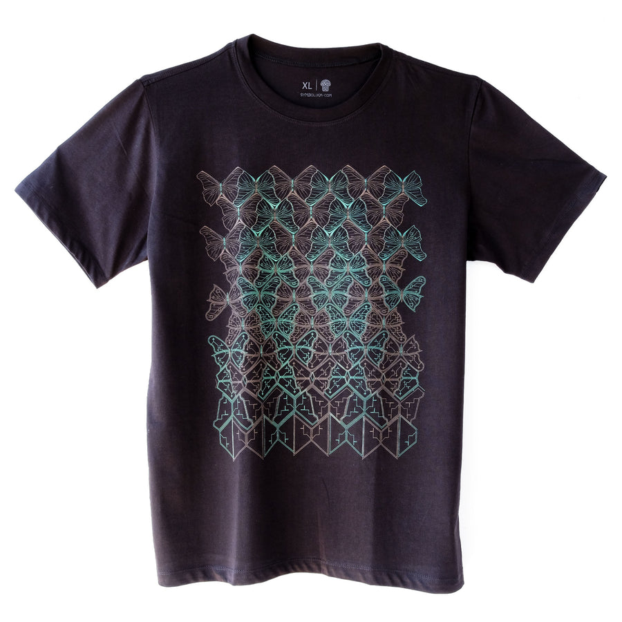 Butterfly Morph T-Shirt Black — Image 4 by Symbolika