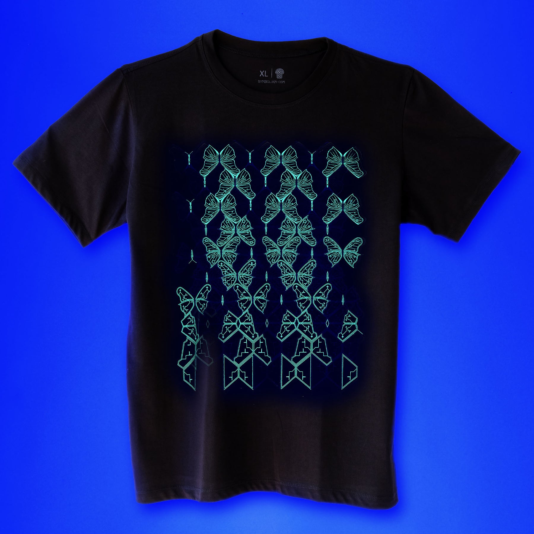 Butterfly Morph T-Shirt Black — Image 2 by Symbolika