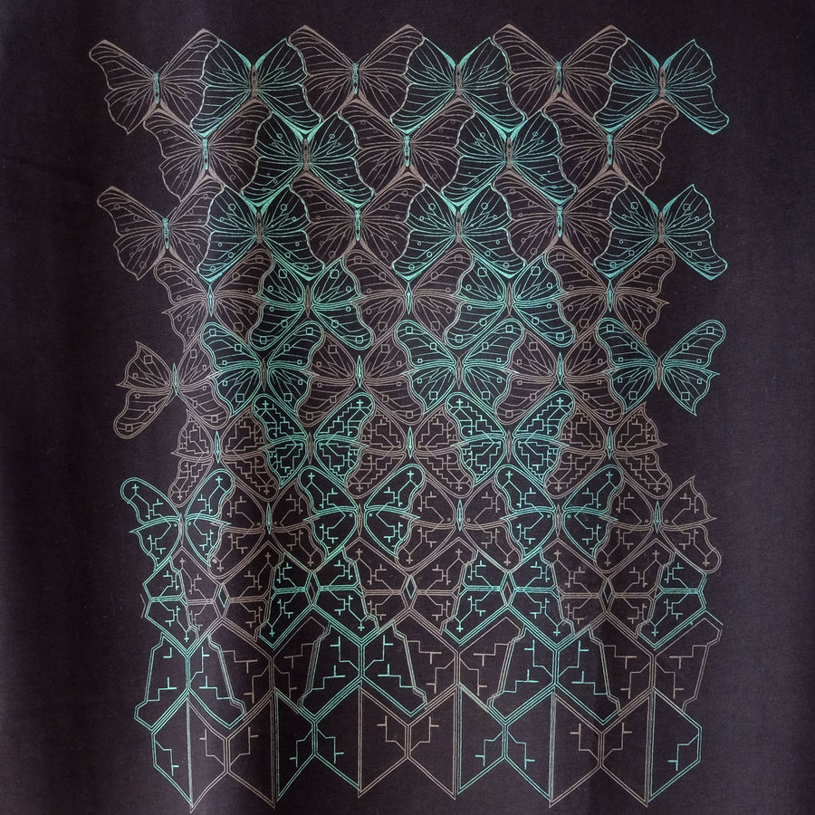 Butterfly Morph T-Shirt Black — Image 6 by Symbolika